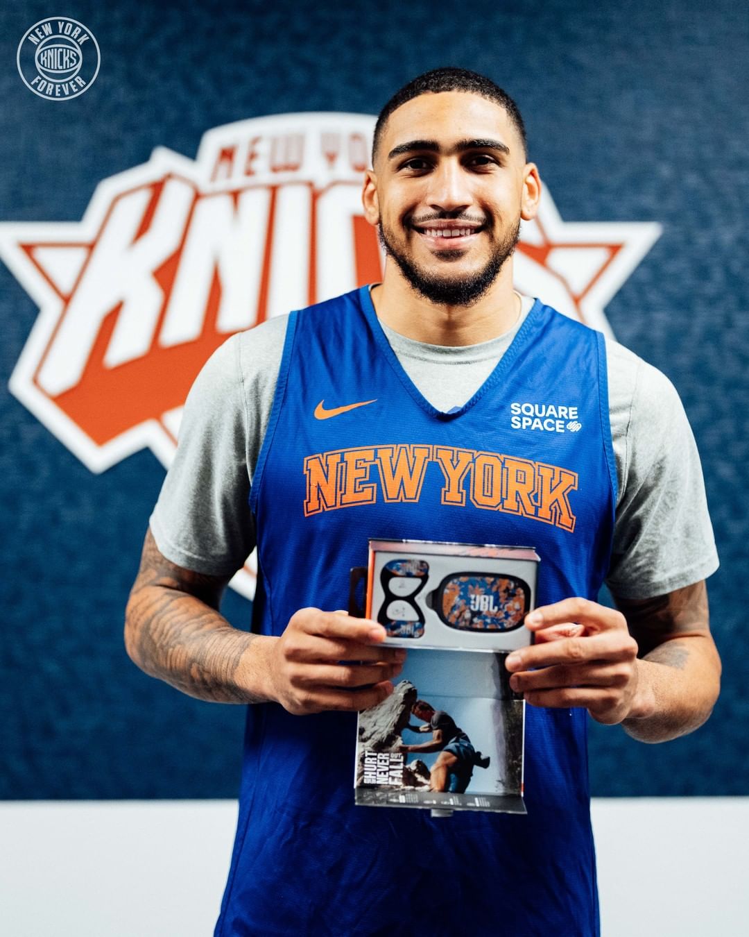 Shout-out to @jblaudio for the special delivery! #TeamJBL x #NewYorkForever...