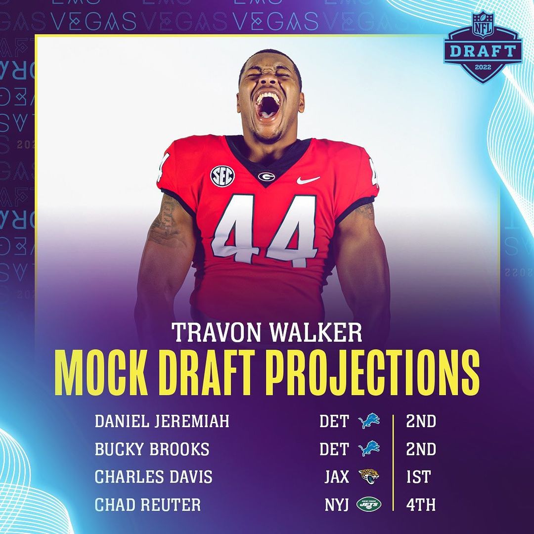 Keep your  on @georgiafootball’s Travon Walker. 

: 2022 @nfldraft — April 28-30...