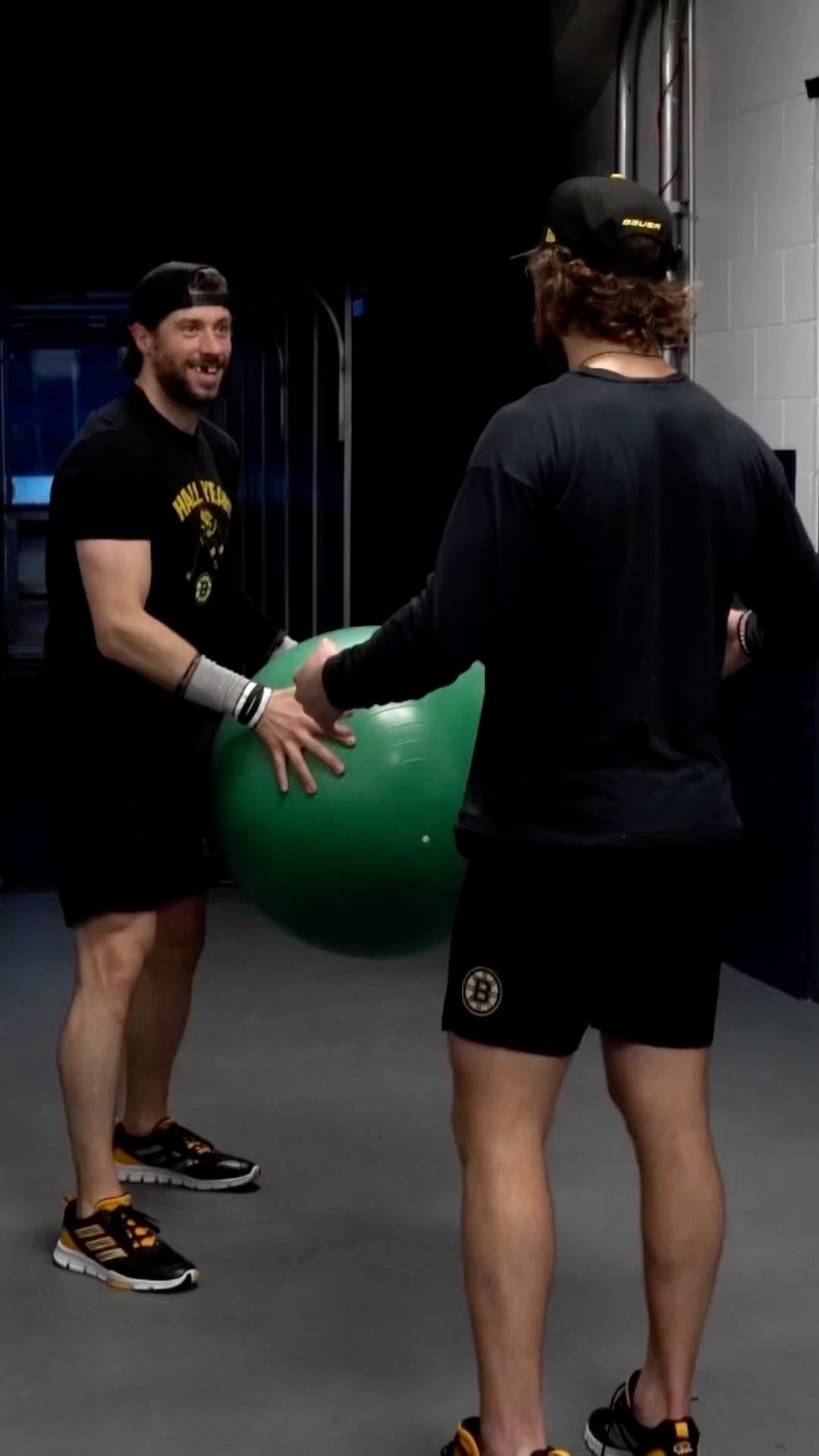You never know what these two will be up to pregame.  Watch #BehindTheB at Bos...