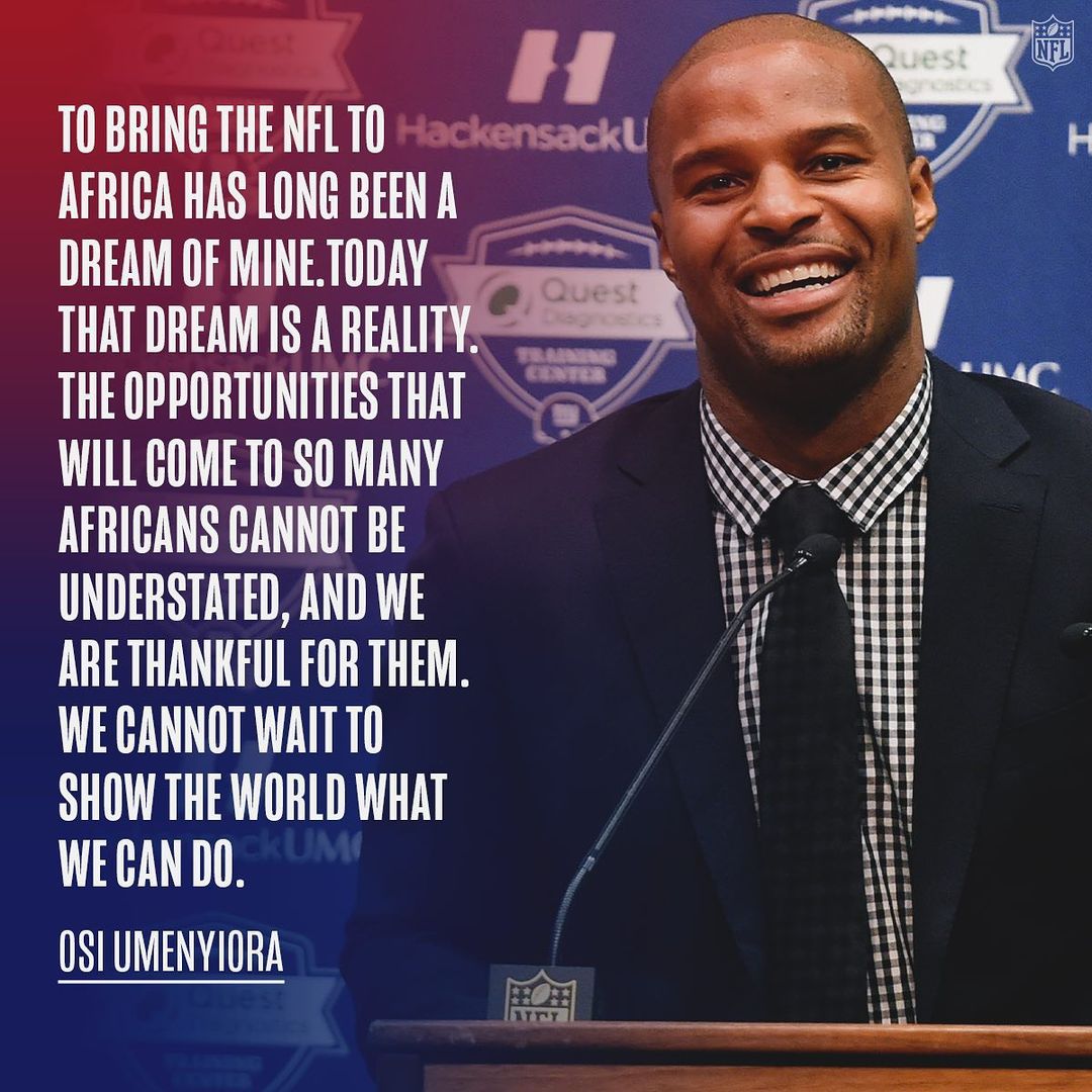 The NFL is launching an annual developmental football camp in Africa to provide ...