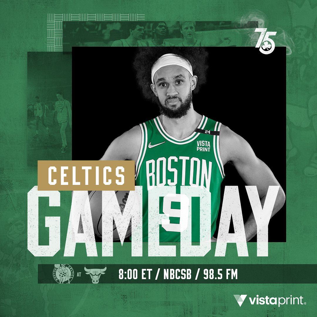 TONIGHT  Celtics at @chicagobulls, 8 p.m. on @nbcsboston and @985thesportshub #B...
