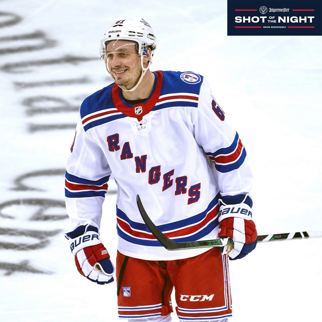 No better time for your first as a #NYR, Brauner.  #NoQuitInNY...