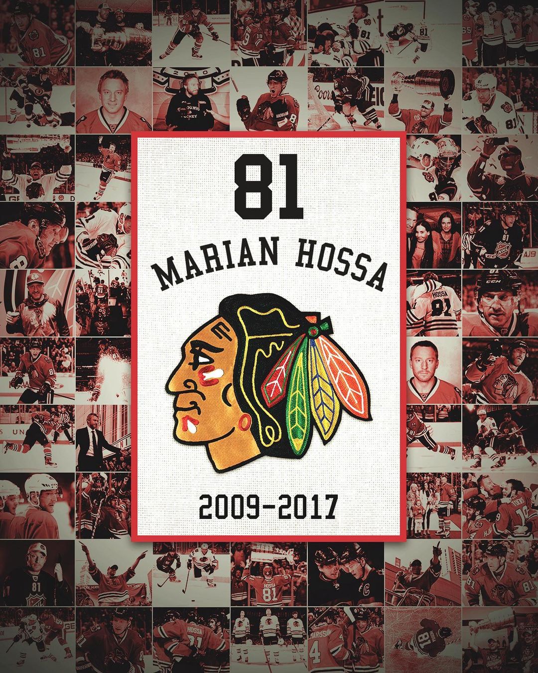 We’re sending Hossa to the rafters ...