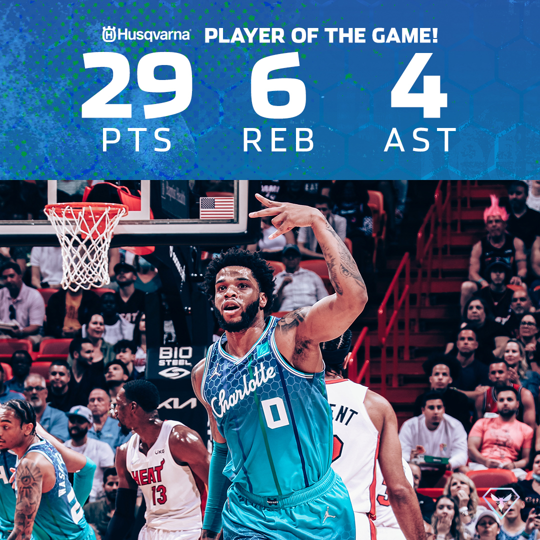 Tonight's @husqvarnausa Player of the Game is @milesbridges.— #AllFly...