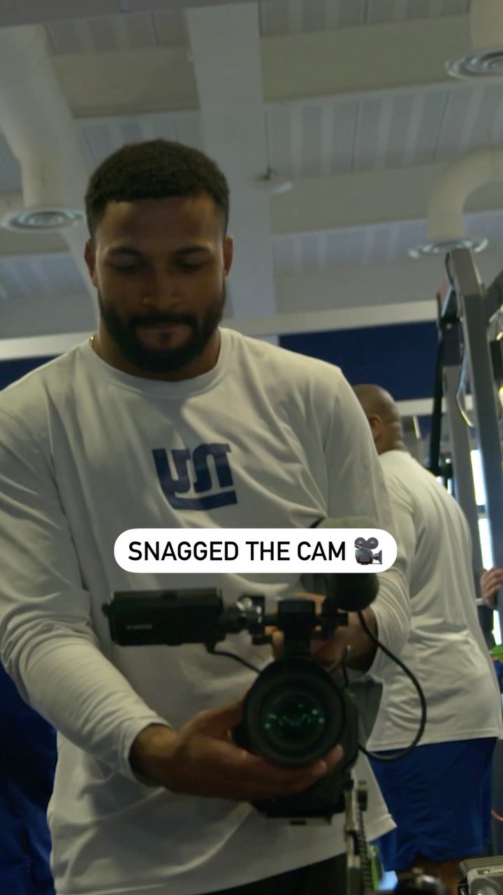 pov: players steal your camera in the weight room  @konicaminoltaus...