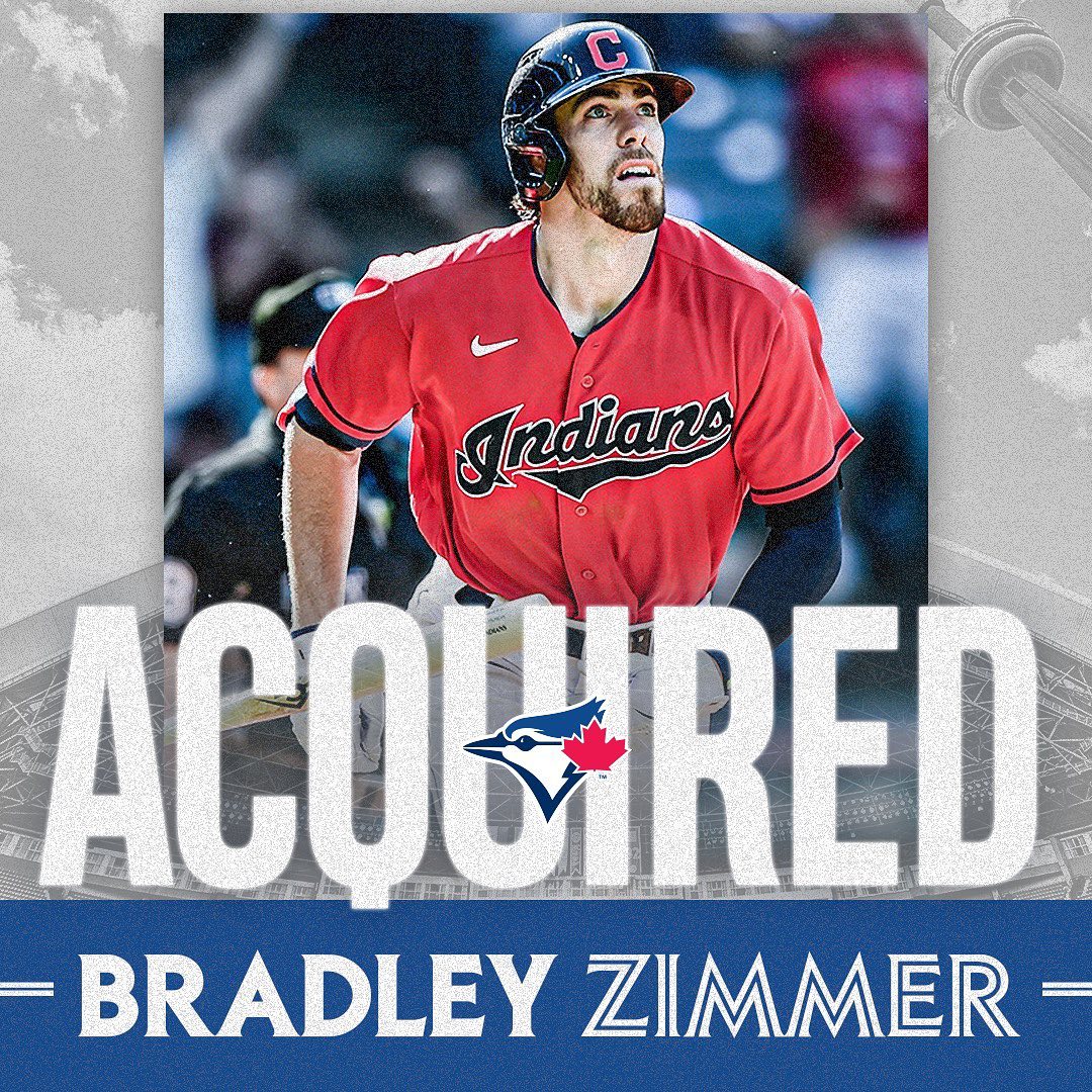 OFFICIAL: We’ve acquired OF Bradley Zimmer from the Guardians in exchange for RH...