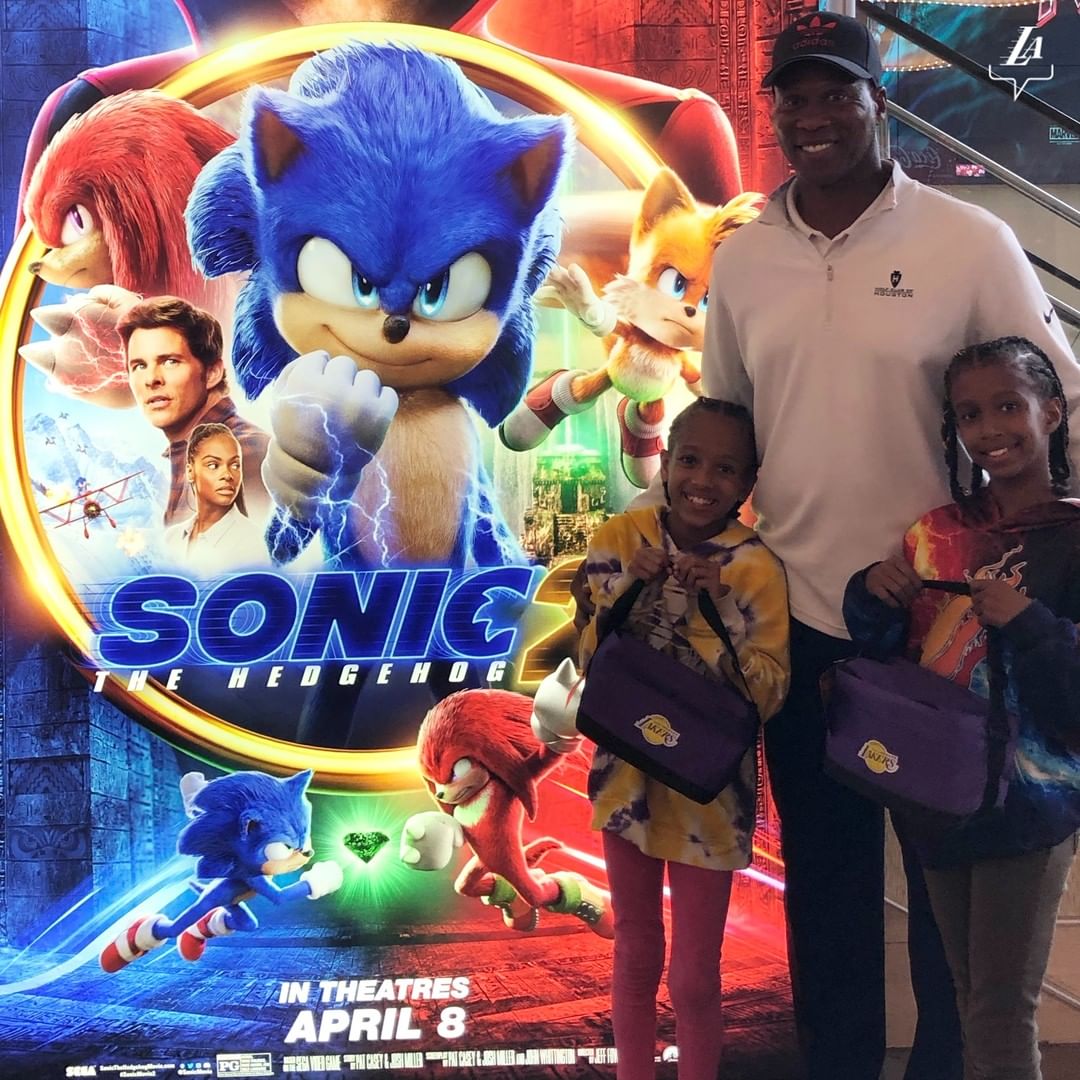 The Lakers Youth Foundation hosted a private screening of Sonic The Hedgehog 2, ...
