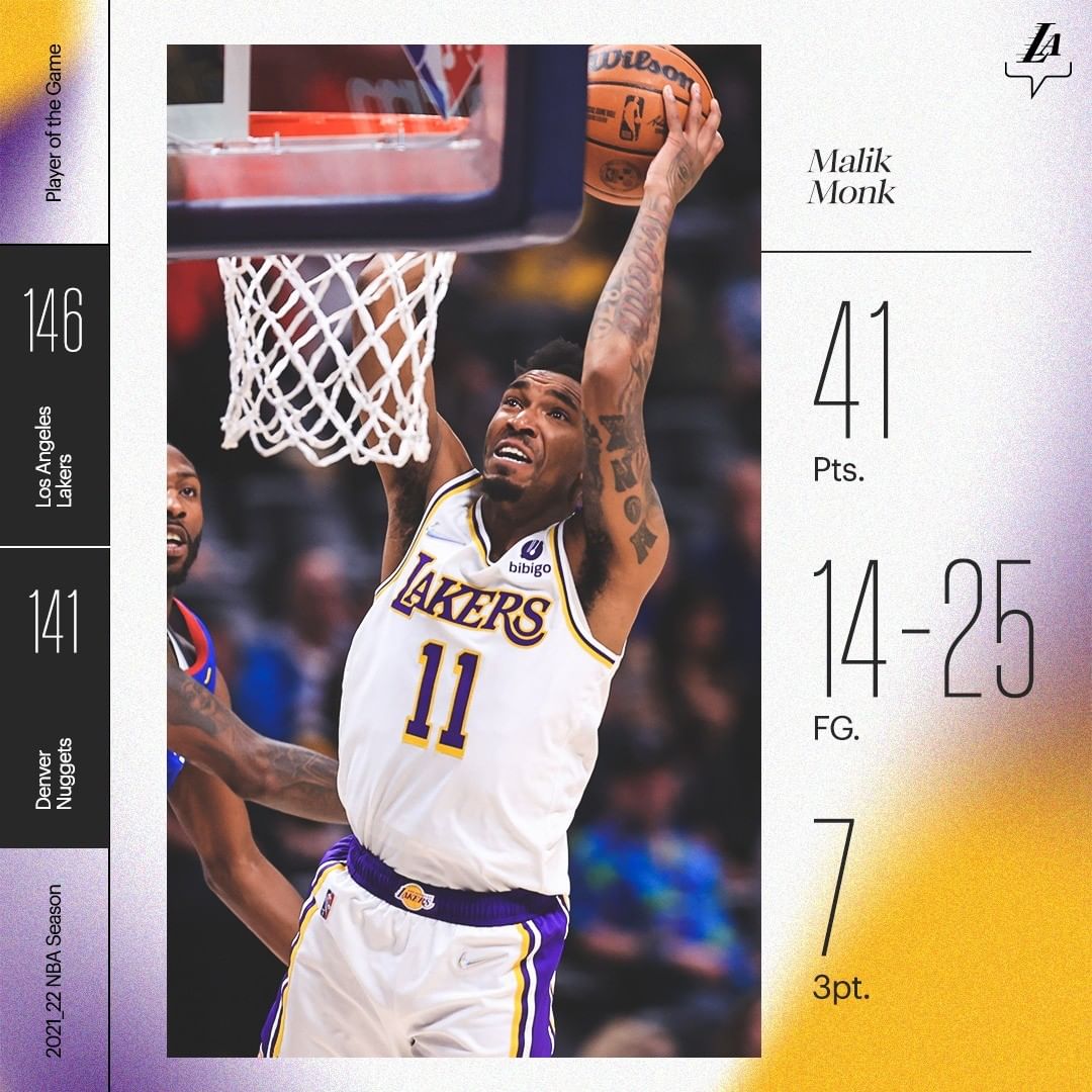 Malik and Austin with the ridiculous numbers. #LakersWin...