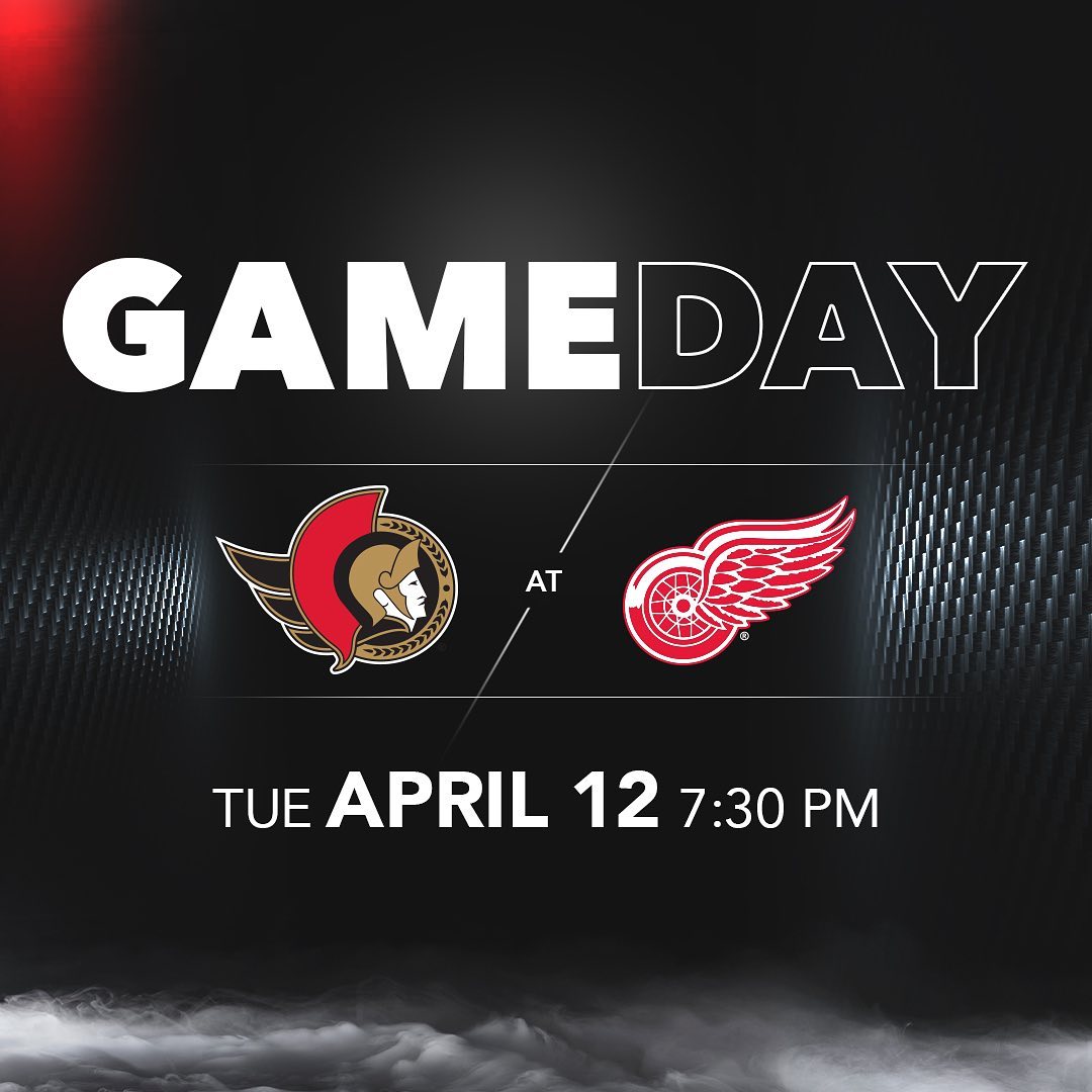 Two-game road trip opens in Detroit tonight!...
