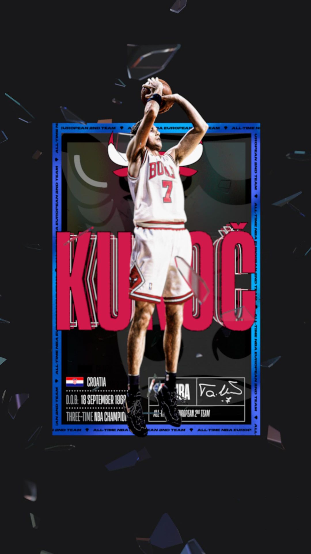Toni Kukoč makes the All-Time NBA European 2nd team  #NBA75EuroVote #NBA75 #NB...