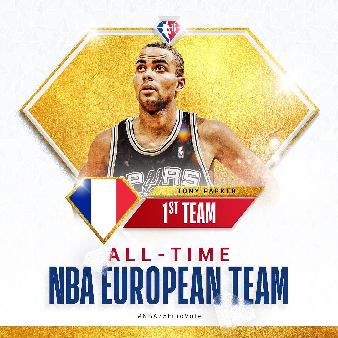Congrats to @_tonyparker09 and @paugasol, both selected to the All-Time NBA Euro...