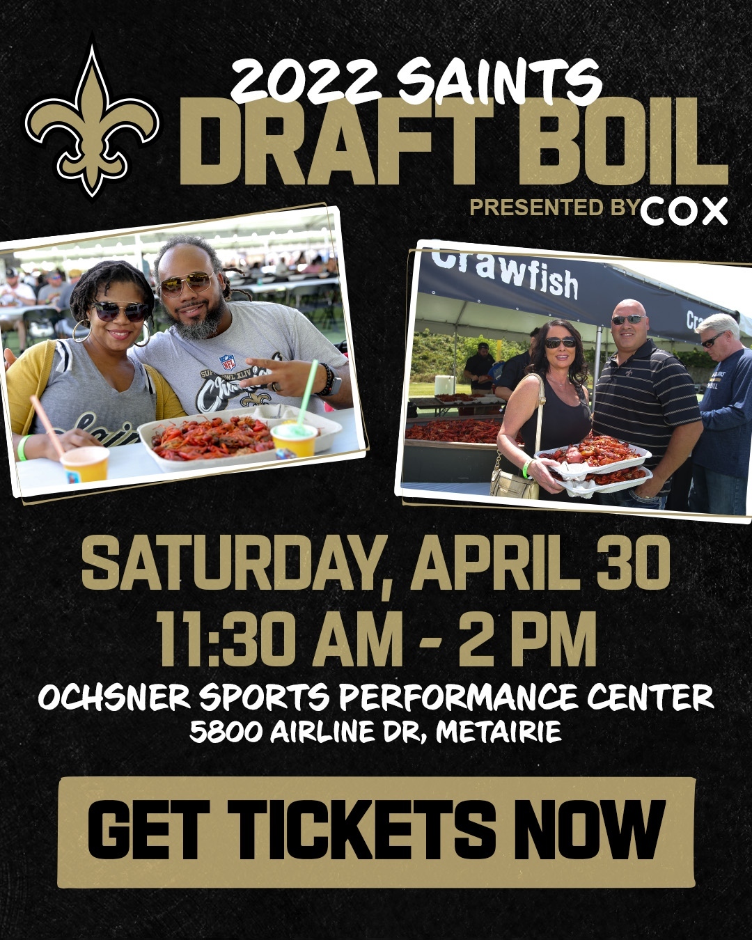 Join fellow fans, players and team legends at the Ochsner Sports Performance Cen...