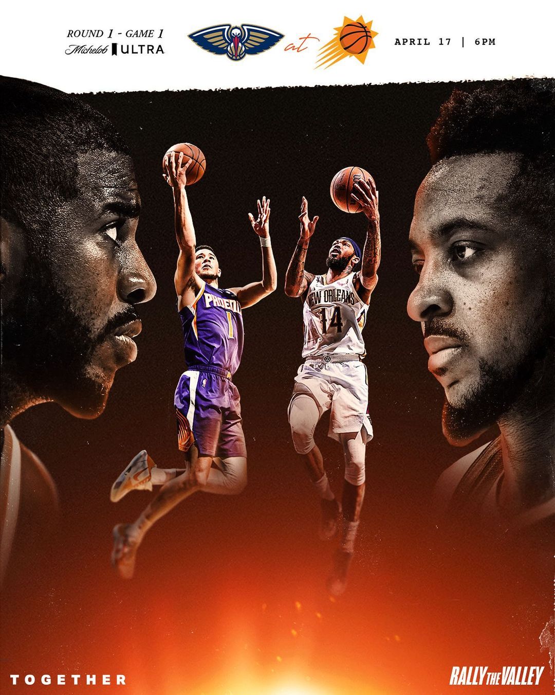 THE STAGE IS SET.  Don’t miss your Suns tip-off against the Pelicans this Sunda...