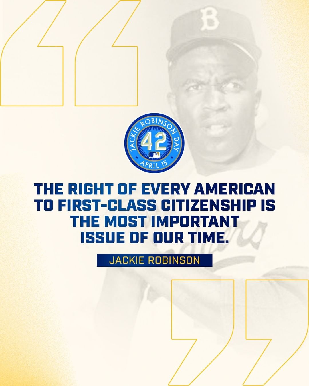 Today we celebrate Jackie Robinson’s legacy as a baseball giant who changed the ...