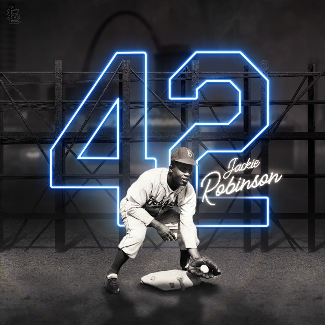 42 in Dodger Blue.  On April 15, 1947, Jackie Robinson broke Baseball’s color ba...