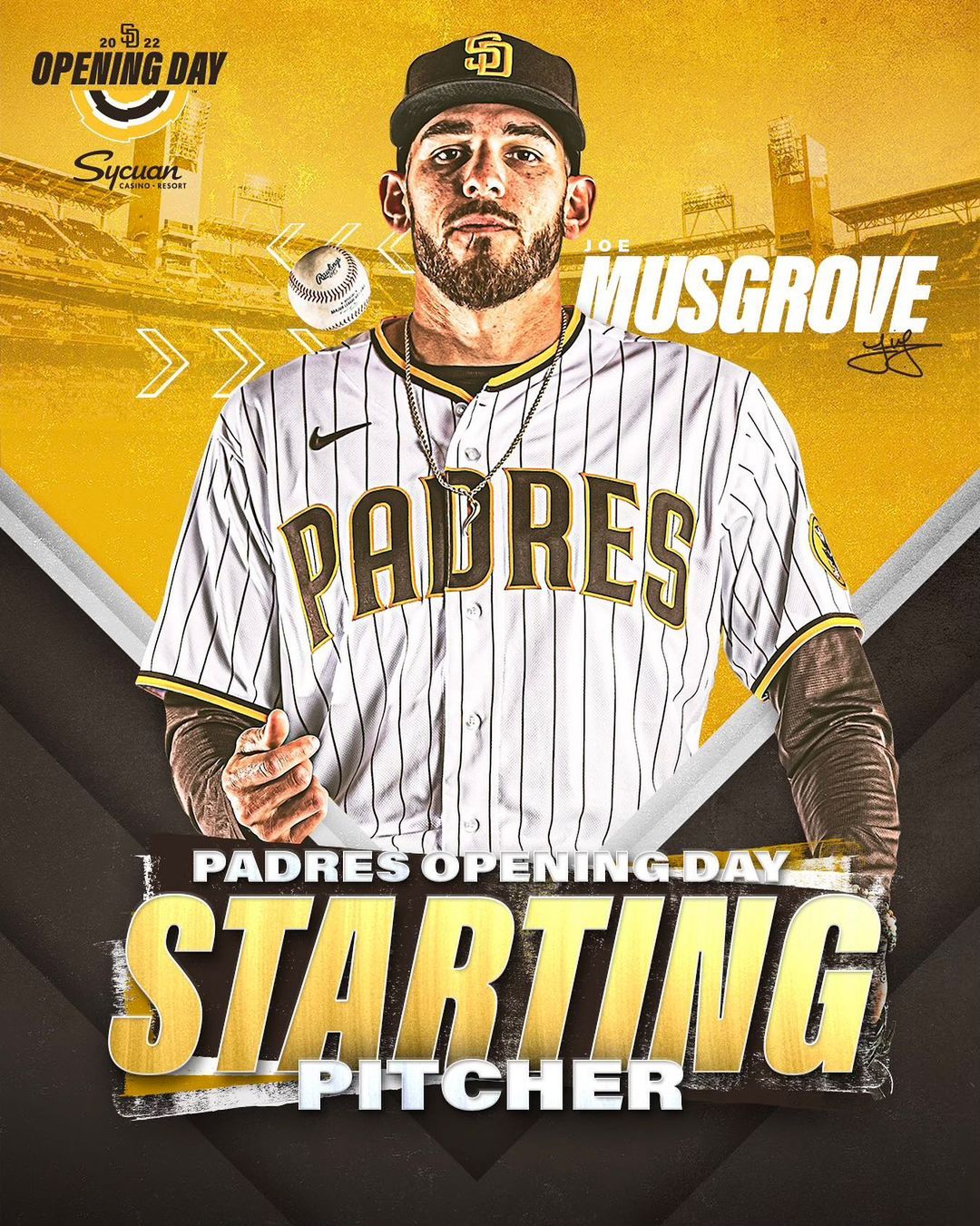 Only fitting it’s @mu59rove on the mound to start the 2022 season at @petcopark!...
