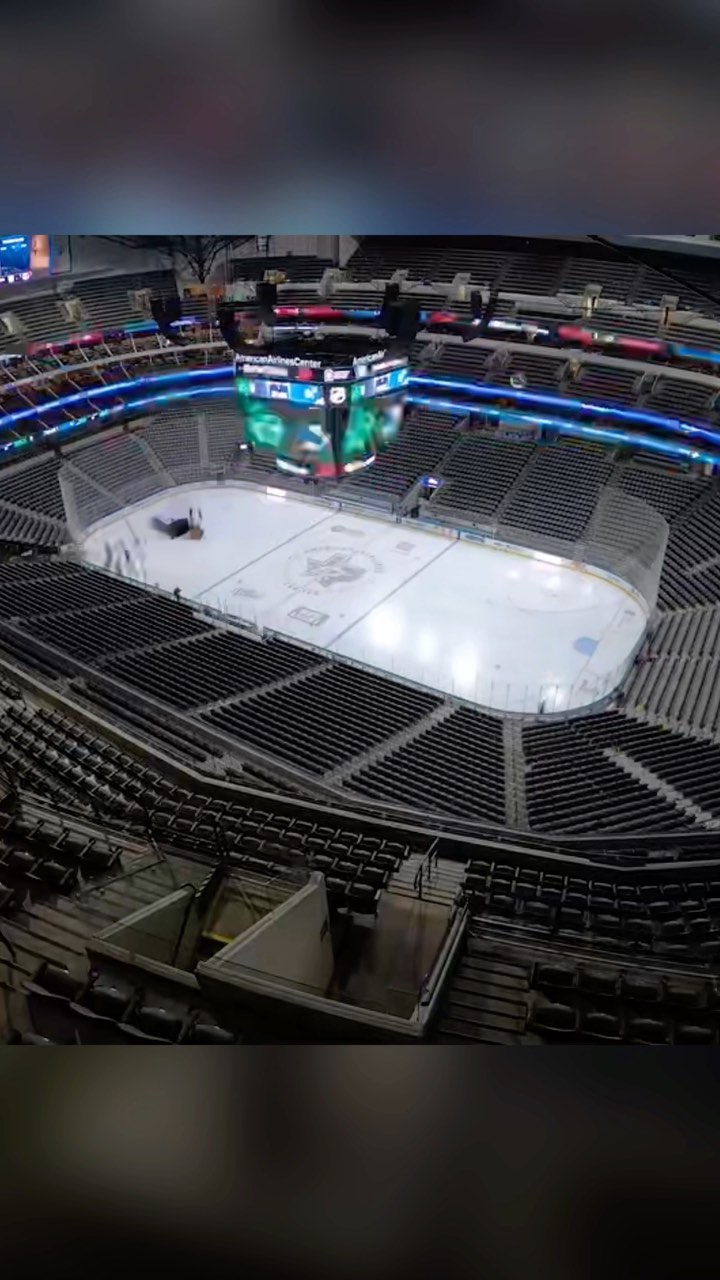 The @AACenter is prepped and ready to go!  #dALLasIN  #TexasHockey...