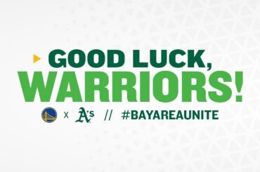Good luck, @warriors! #GoldBlooded #BayAreaUnite...