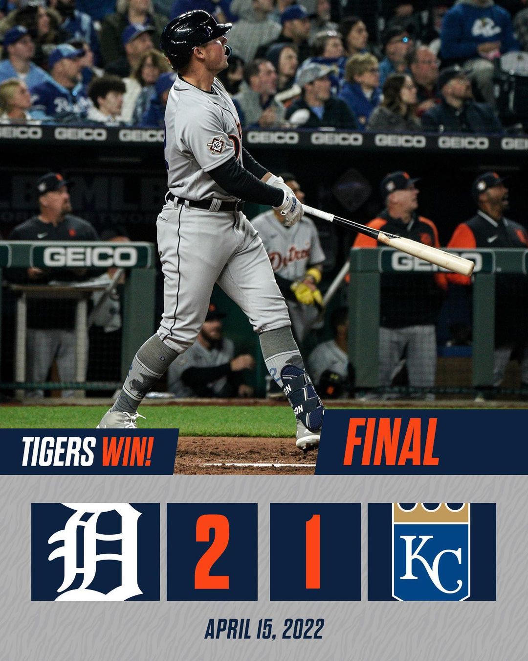 Tork takeoff  #TigersWin...