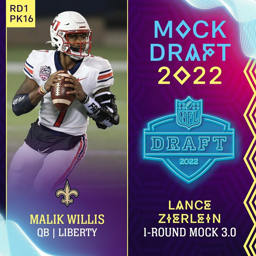 Lance Zierlein thinks the Saints are all in on offense in the First Round. 

: 2...