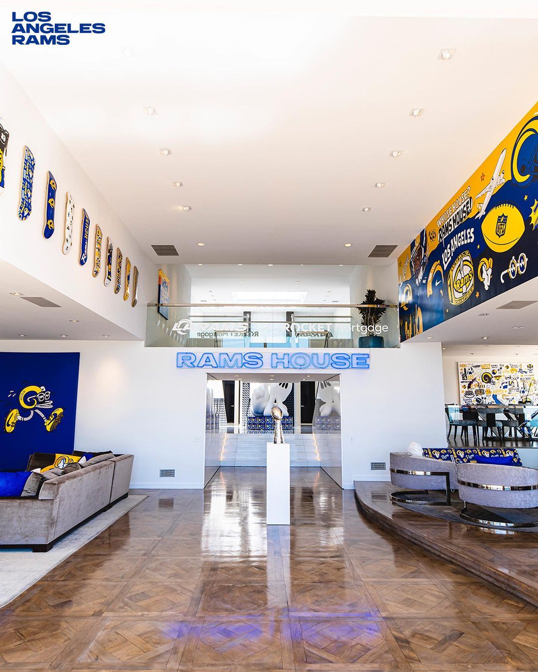 Our 2022 Draft House is UNREAL.  #RamsHouse x @rocketmortgage...