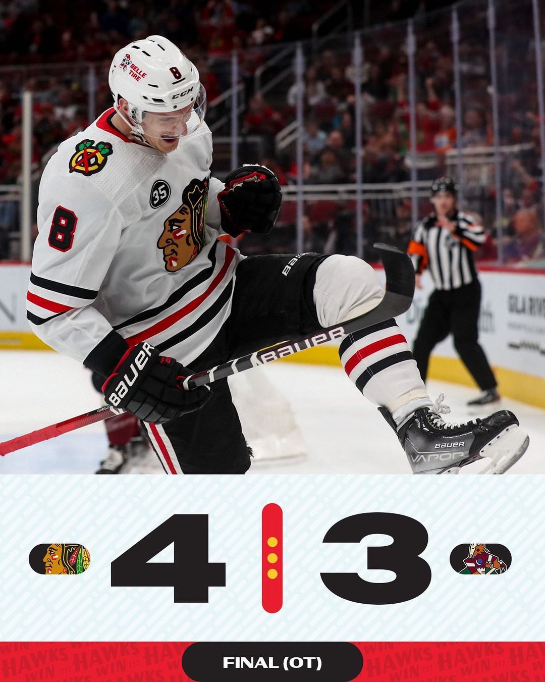 Picked up two points in the desert #HAWKSWIN...