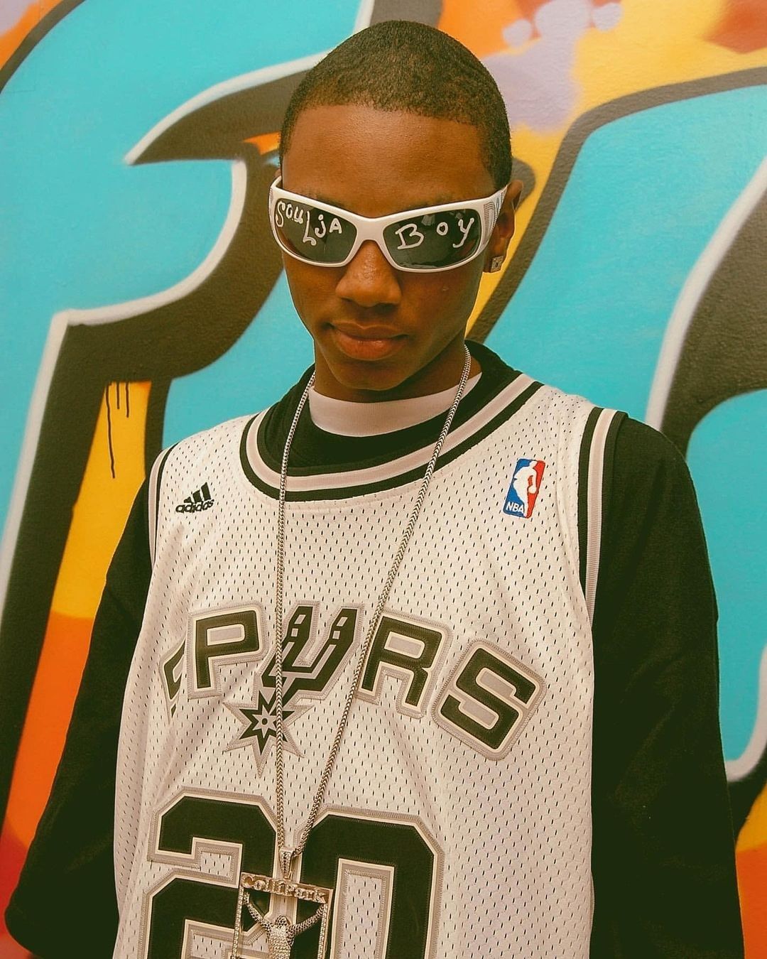Soulja Boy tell em... Go Spurs Go! 

#TBT via @hiphop.lrap...