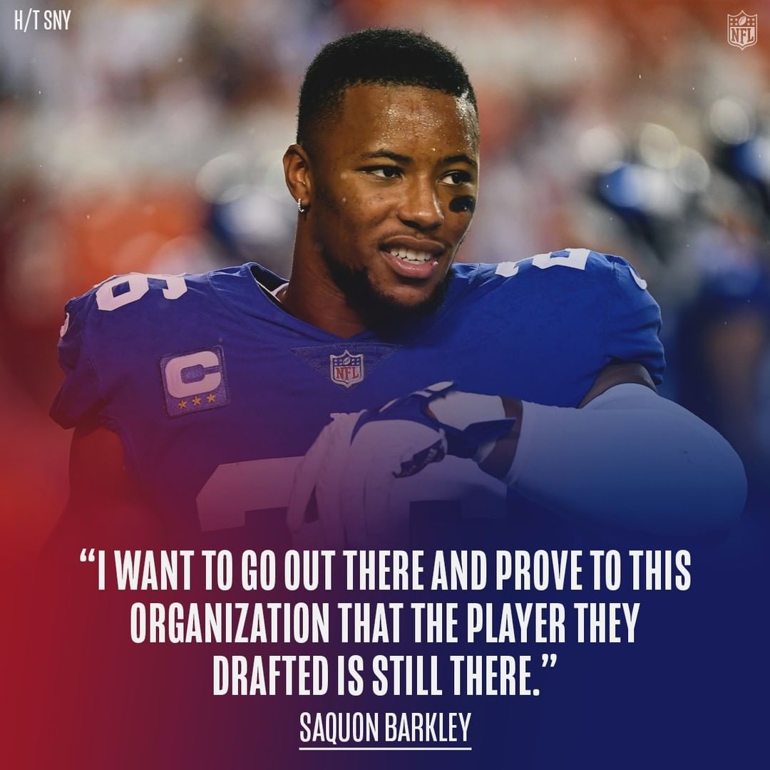 Big things coming in 2022 for @saquon?  : Terrance Williams/AP...