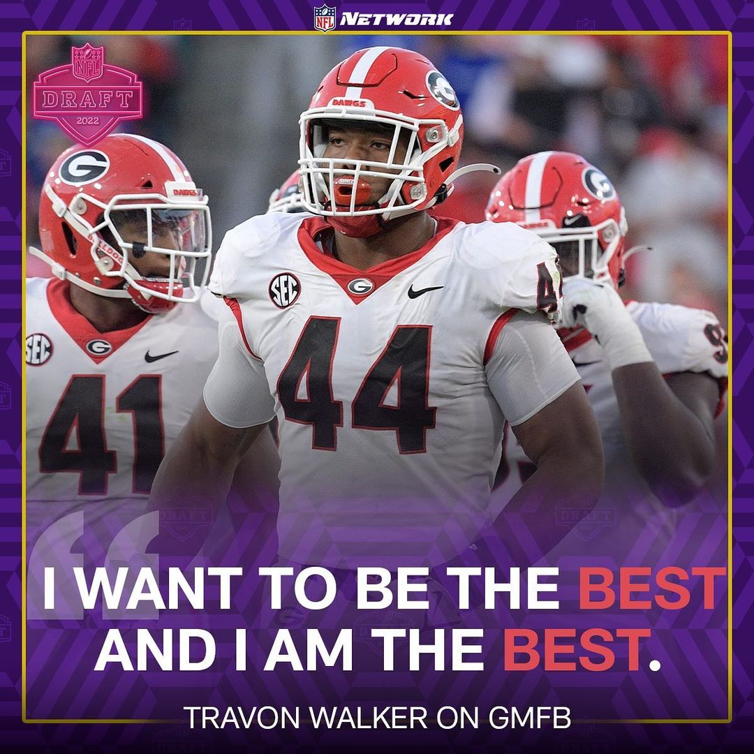 Travon Walker’s thoughts on who should get picked first Thursday night.  @ytw_44...