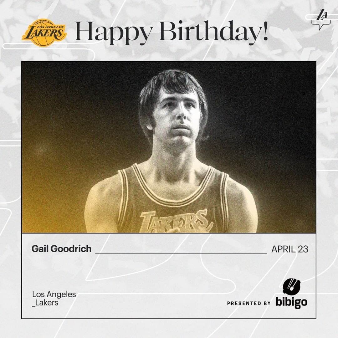 Happy birthday to Hall of Famer and Lakers Legend, Gail Goodrich  #LakeShow x @...