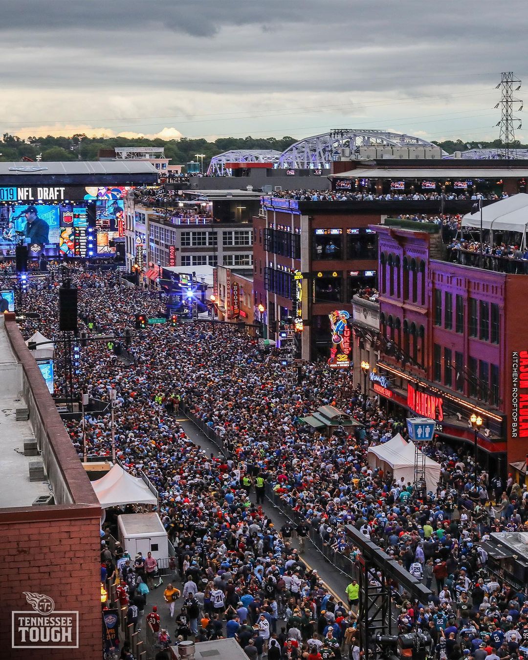 #TBT to the record-breaking 2019 NFL Draft in Nashville ...