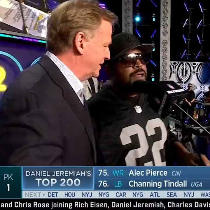 Kicking off the NFL Draft the only way we know how, with @icecube and @derekcarr...
