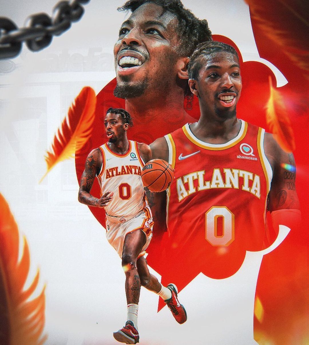 Delon Wright fan club, this one’s for you  : @hawks.report for #FanArtFriday...