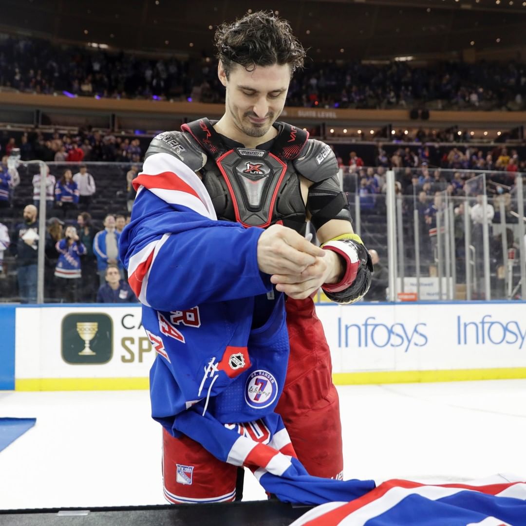 The Blueshirts off our backs, to the best fans on Planet Earth....