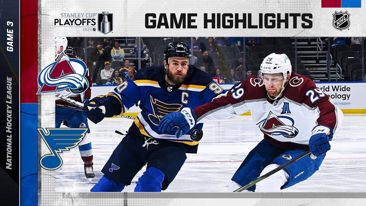 Second Round, Gm 3: Avalanche @ Blues 5/21 | NHL Highlights 2022