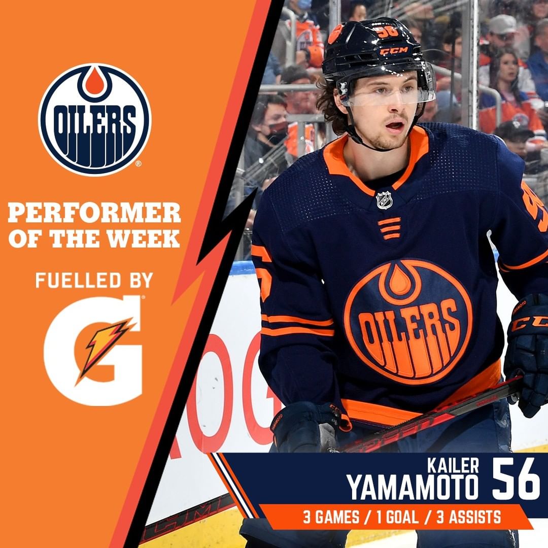 Final regular-season Gatorade Performer of the Week? Well that honour goes to Ya...