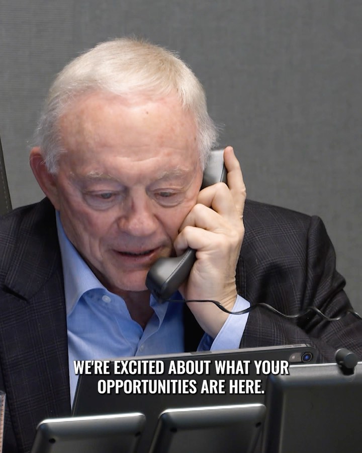 …when Jerry Jones is excited about your opportunities in the league.  Secret Au...