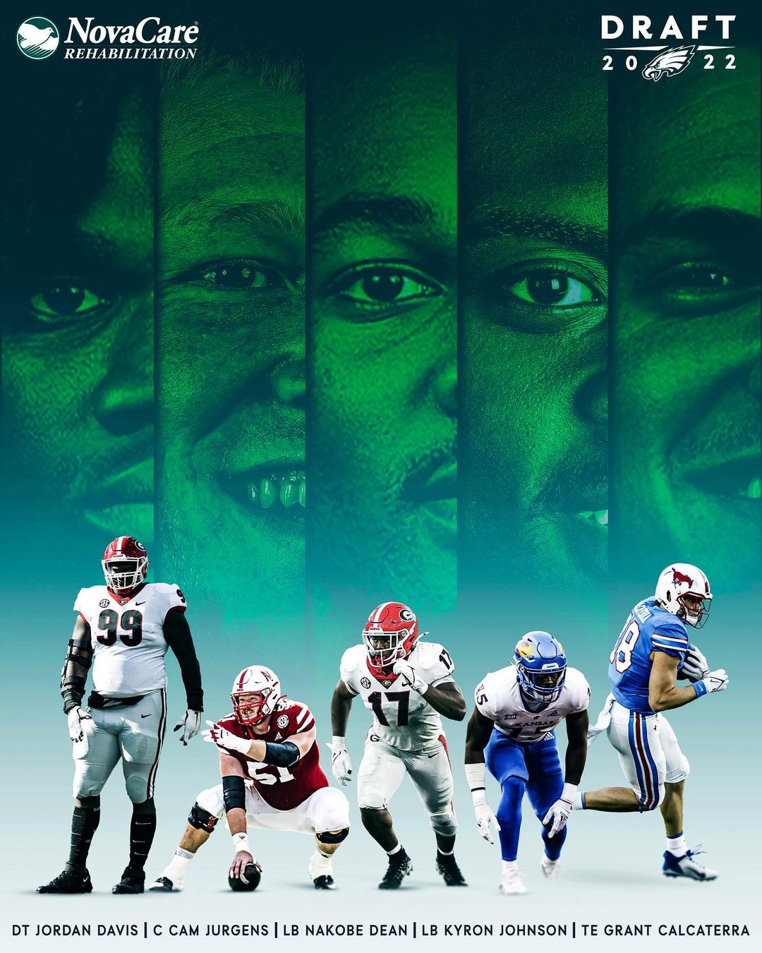 Your 2022 #EaglesDraft Class. Go Birds.

@novacarerehabilitation | #FlyEaglesFly...