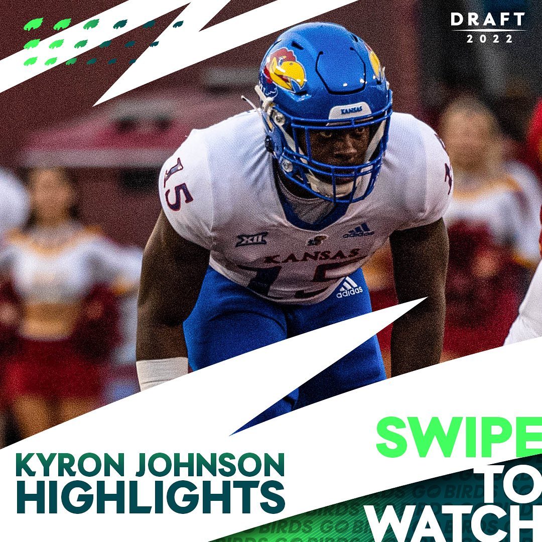 Time to fly, @ky_johnson_15. 

#EaglesDraft | #FlyEaglesFly...