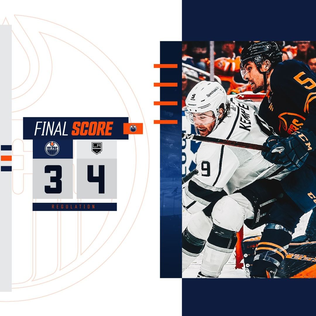 Kings take Game 1. Back for Game 2 on Wednesday. #LetsGoOilers...