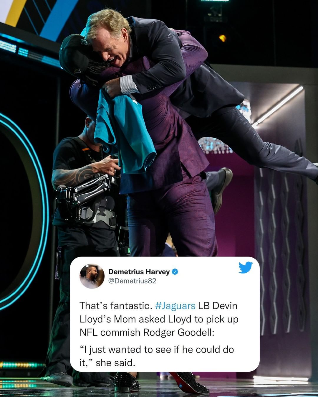 Thankful to Devin Lloyd's mom for one of the best moments of the Draft ...