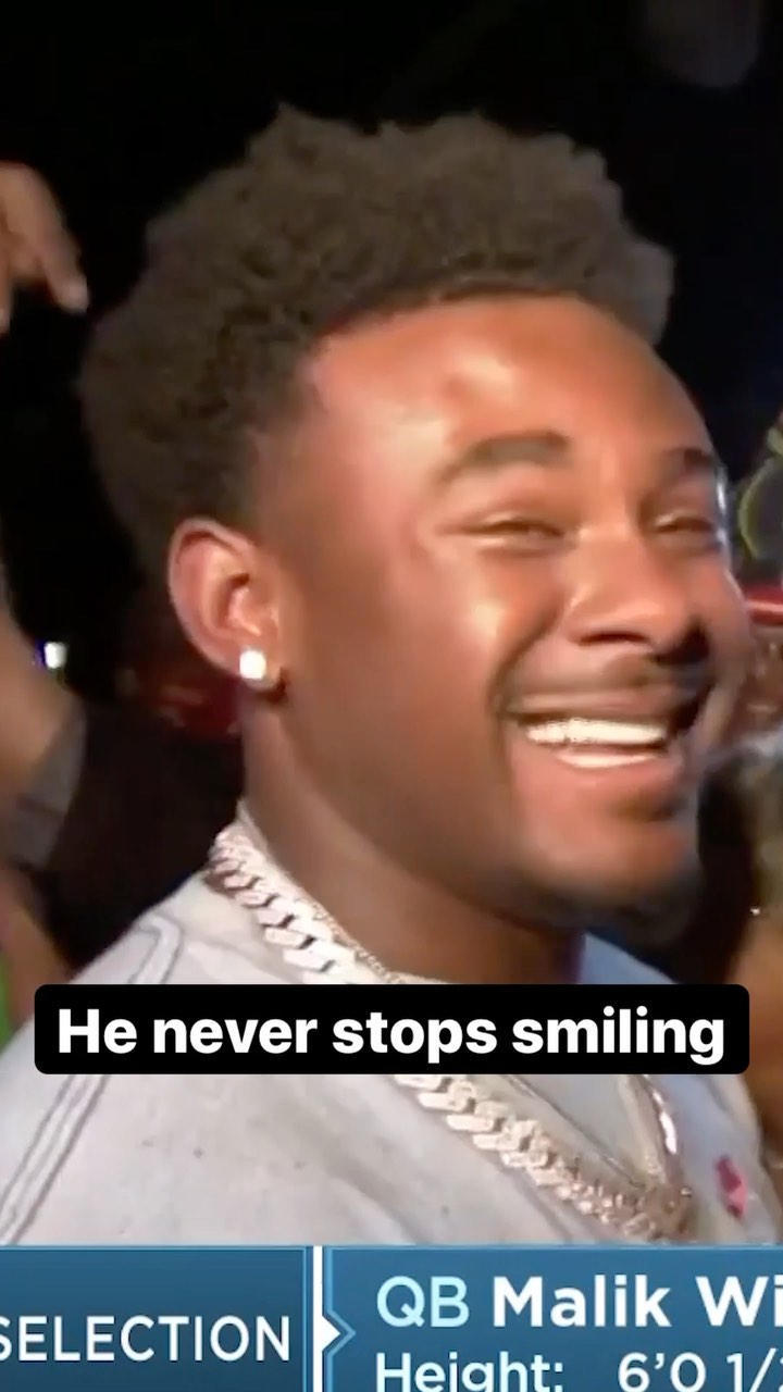 Malik Willis was all  after he was drafted by the @titans....