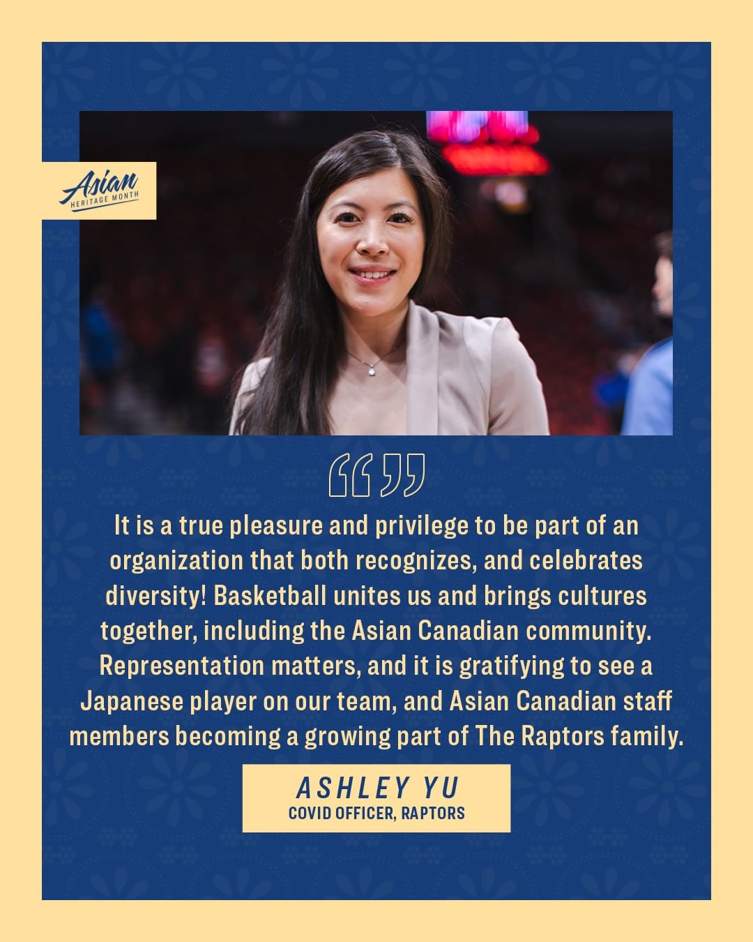 This month we’re recognizing members of the Asian community within our Raptors o...