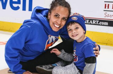 #Isles Season Ticket Members picked up their paintbrushes and painted the ice la...
