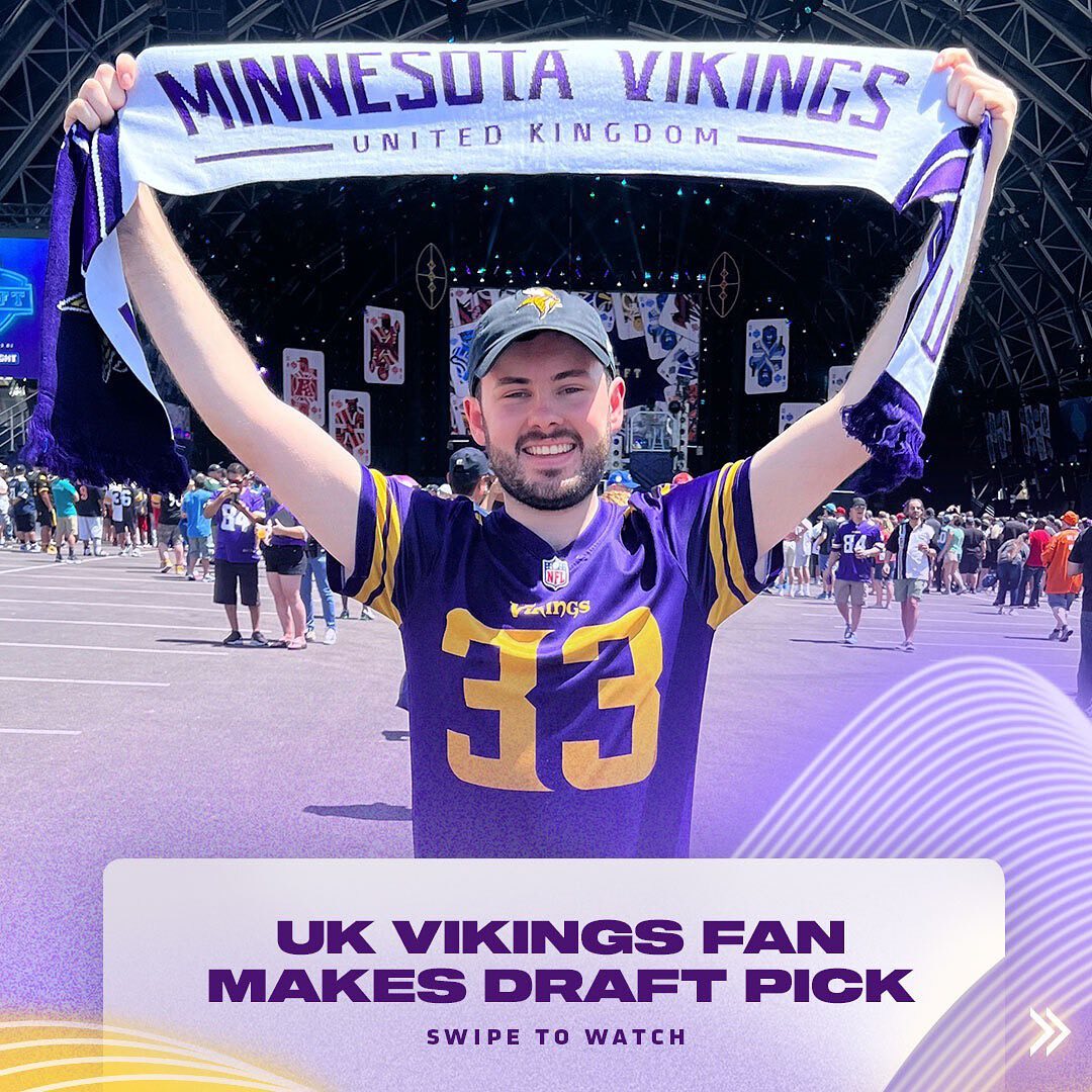 @uk_vikings fan Adam was chosen to announce the 165th pick at the #NFLDraft. Tha...