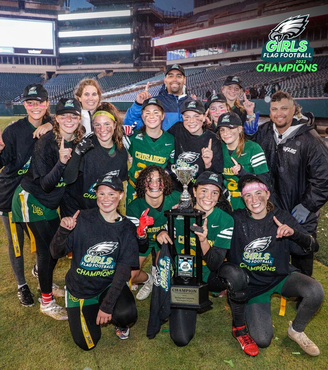 Congratulations to @lc_girlsflagfootball, our 2022 Eagles Girls Flag Football Ch...