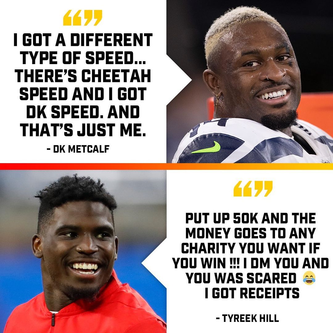 We gotta get the DK vs. Tyreek race on the books ASAP 

(via @shannonsharpe84, @...
