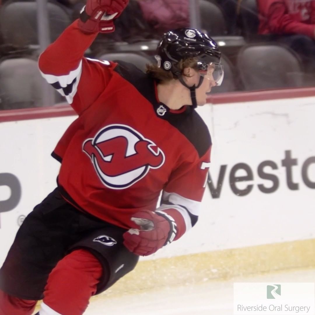 Jesp another slowdown celly for your Saturday.  #NJDevils | @riversideoralsurger...