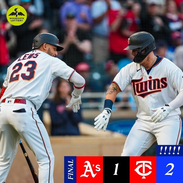 A night of firsts for Lewis and Miranda. #TwinsWin!...