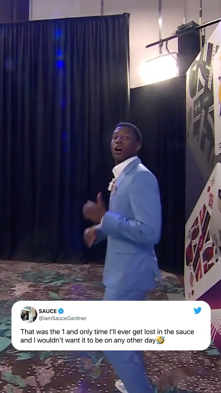 No regrets @saucegardner ...